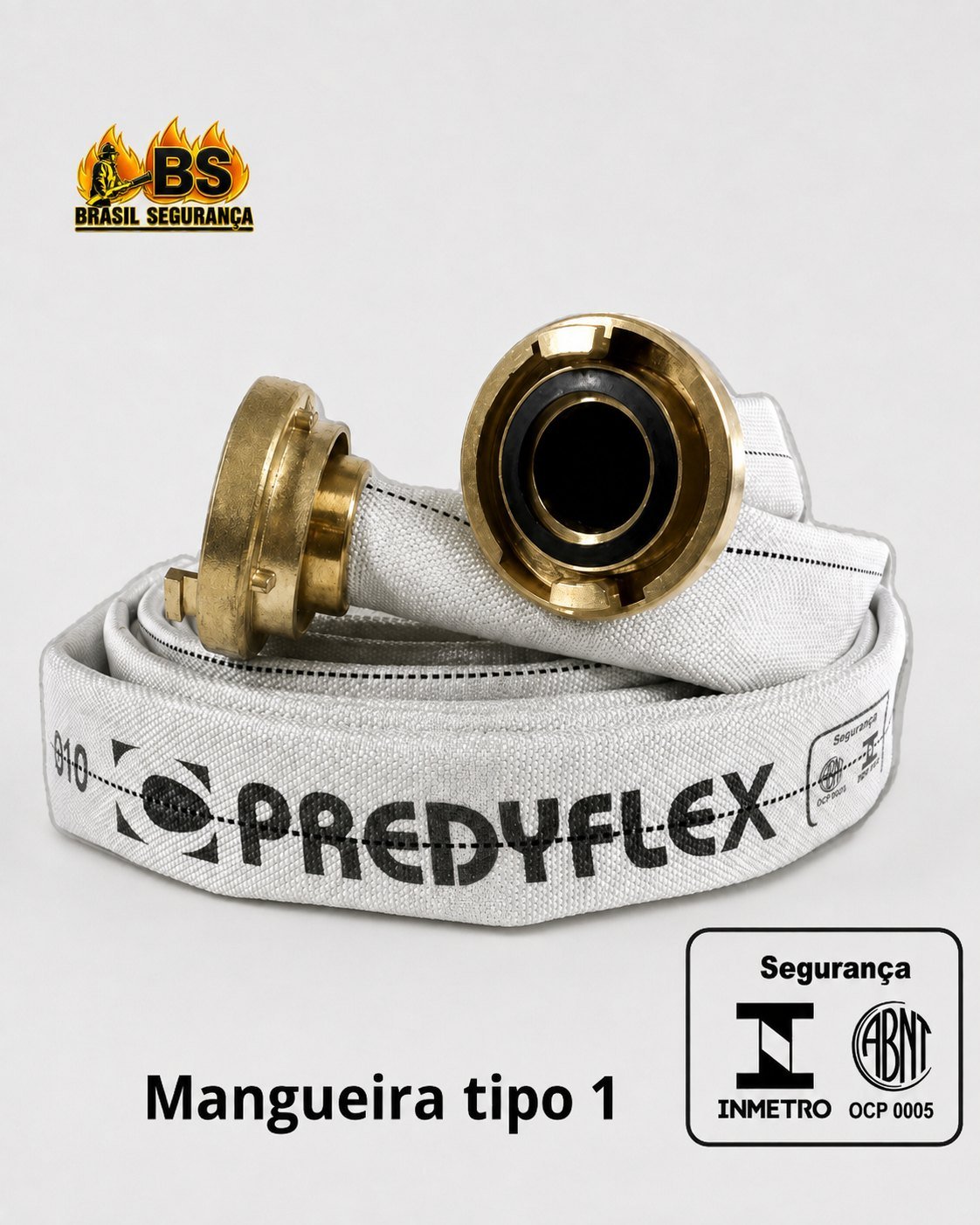 Mangueira de Incêndio Tipo 1 1 1/2 x 15m Predyflex
