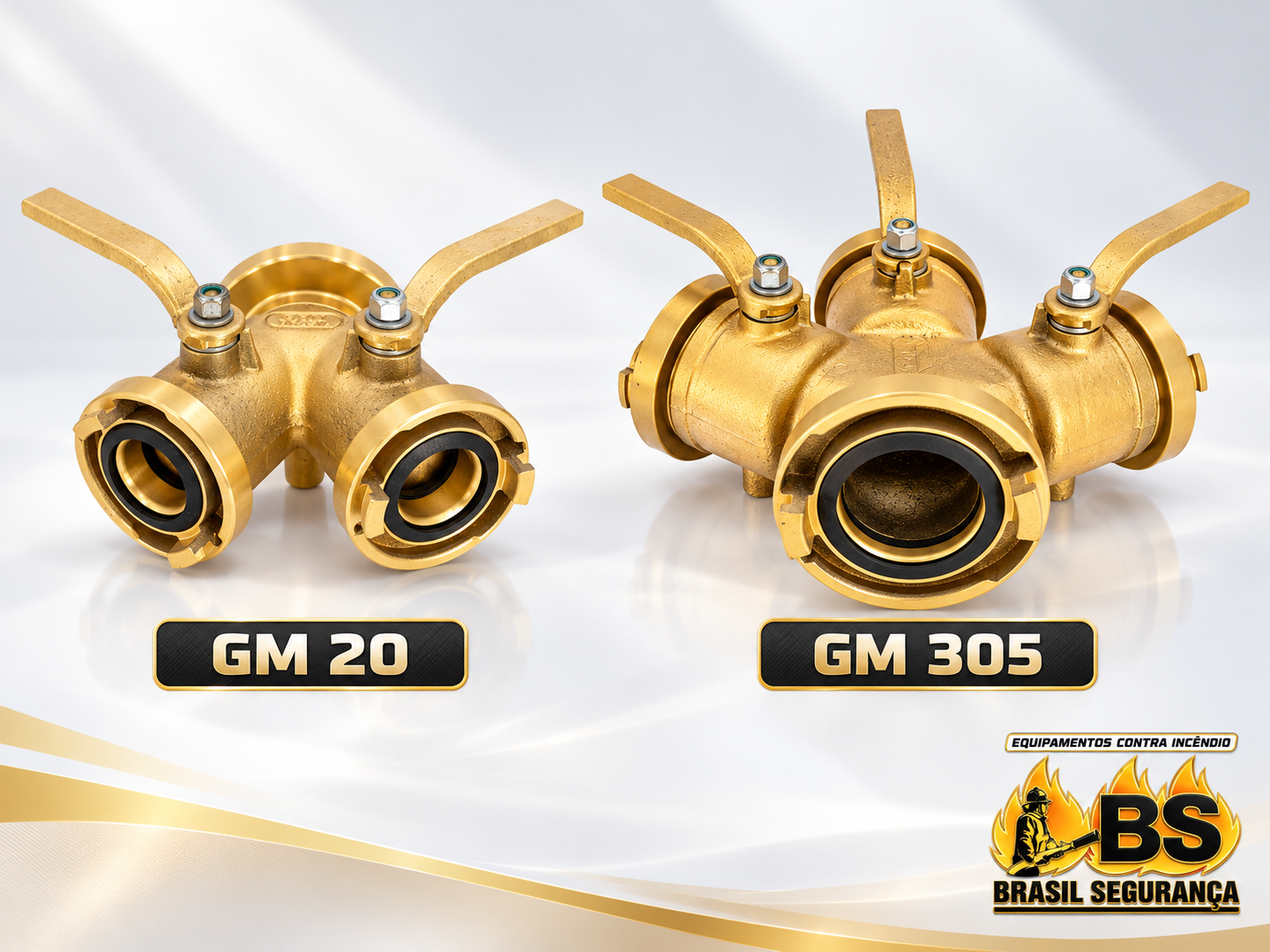Comparativo dos derivantes GM 20 de duas saídas e GM 305 de três saídas Storz