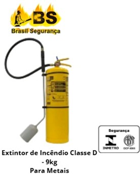 Extintor Classe D para Metais Extintor Classe D para Metais